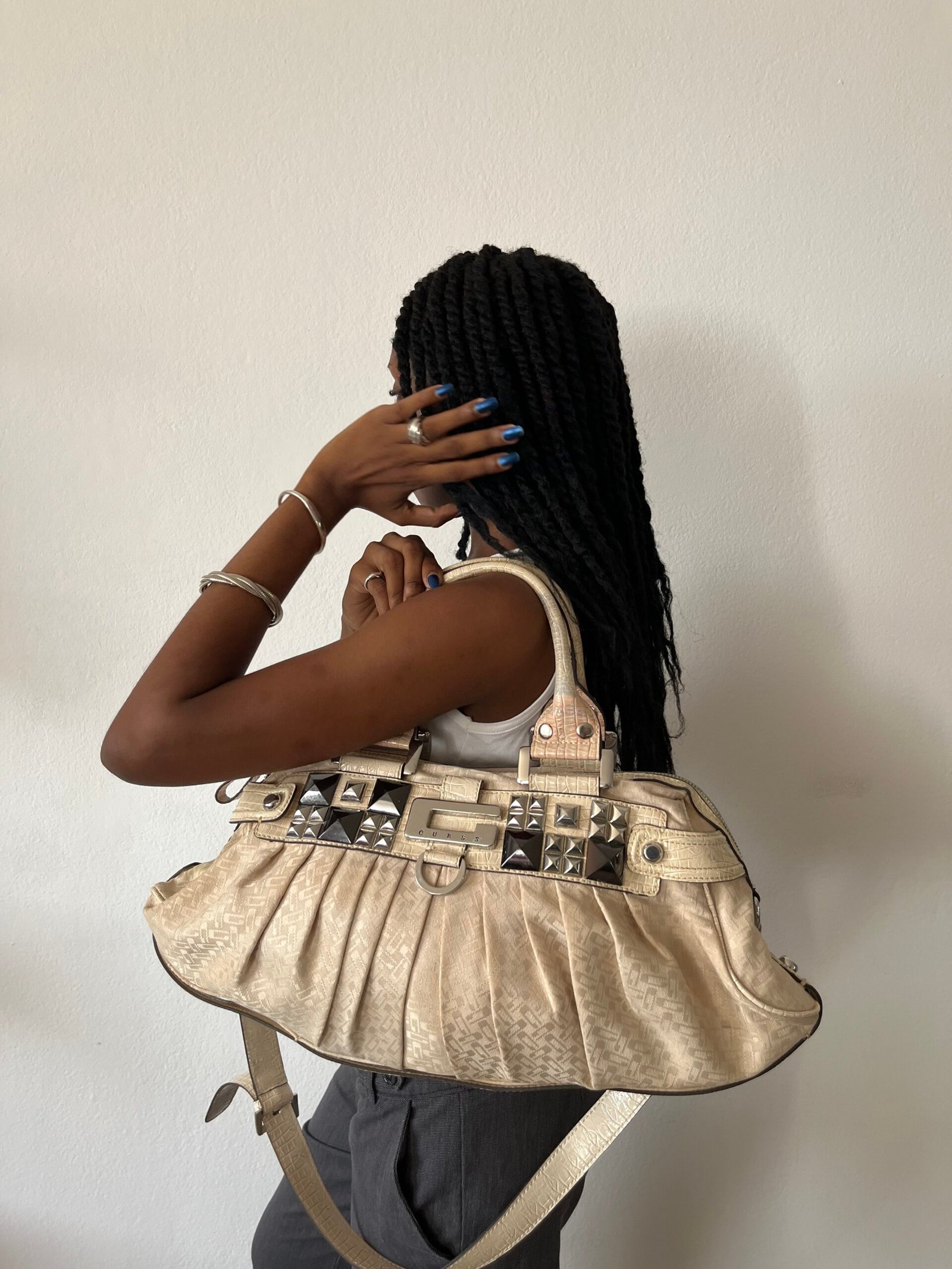 Guess Studded Shoulder Bag — Late 2000s – Image 5