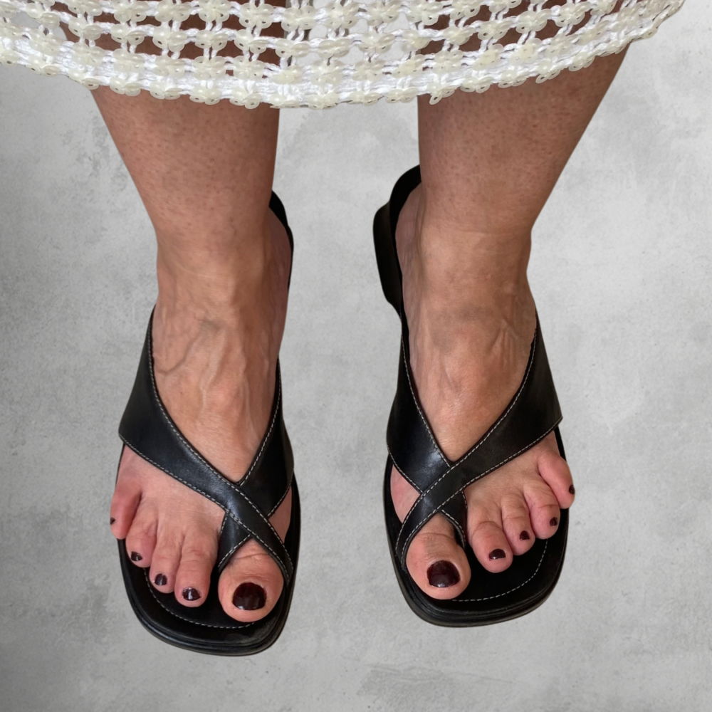 Clarks Leather Mules — 2010s