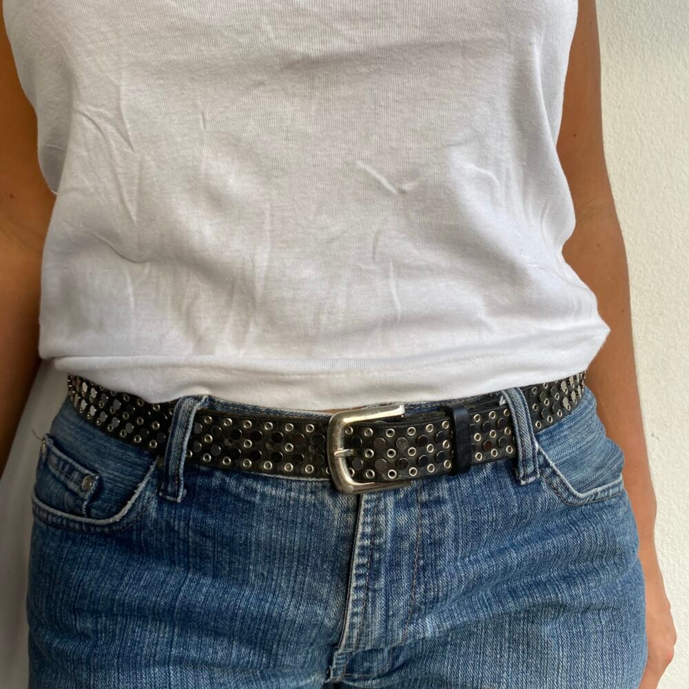 Studded Leather Belt — 2000s