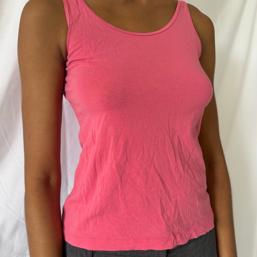 Pink Cotton Tank Top — 2010s
