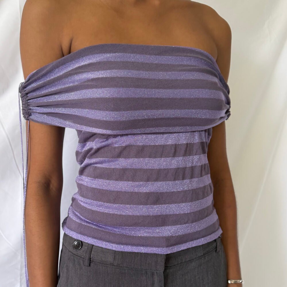 RICCARDO NANNI — Glitter Stripe Knit — 2010s