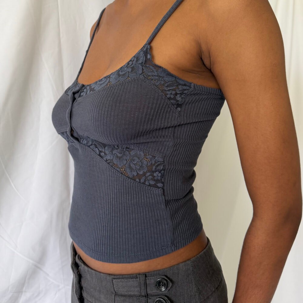 COTTON:ON — Navy Lace Tank — 2010s