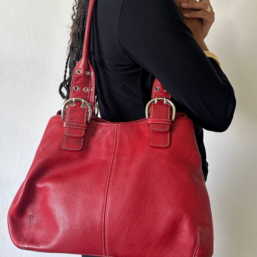 TIGNANELLO — Red Leather Bag — 2010s
